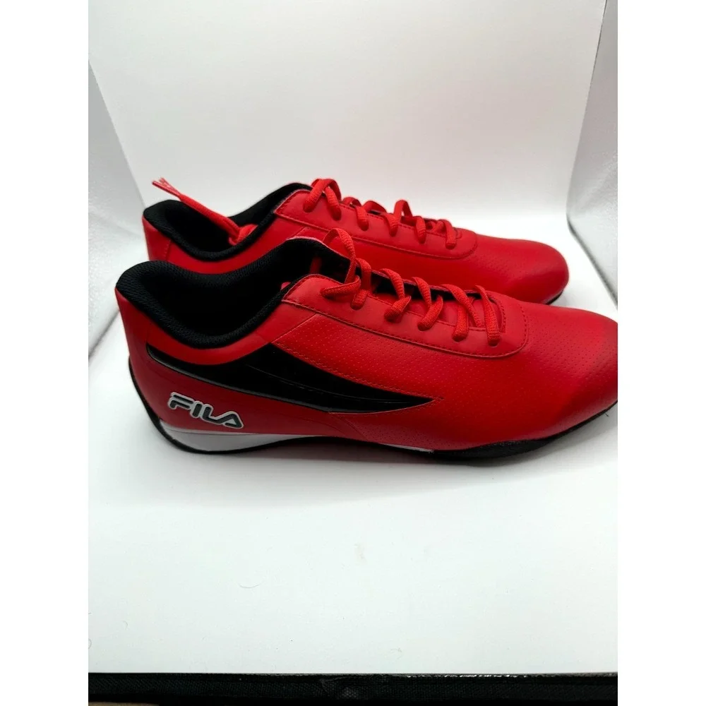 Fila Filaretti 1DM00008-602 Unisex 11 Sneakers Red Low Top Motorsport‎ Shoes